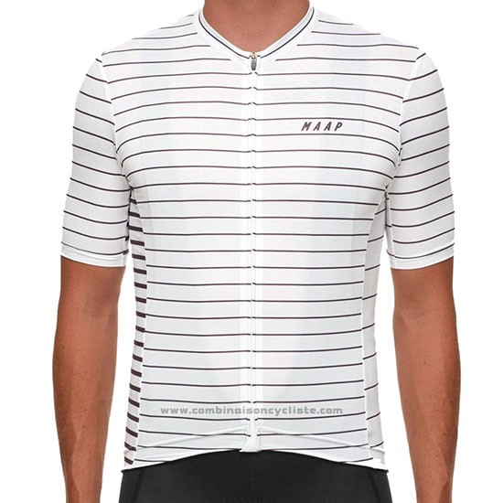 2019 Maillot Cyclisme Maap Movement Blanc Manches Courtes et Cuissard