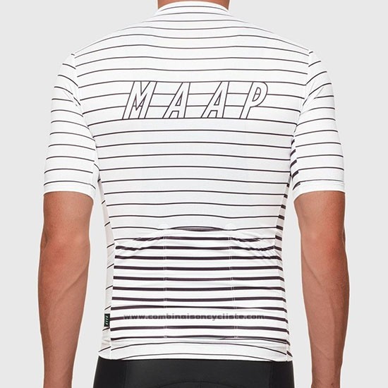 2019 Maillot Cyclisme Maap Movement Blanc Manches Courtes et Cuissard