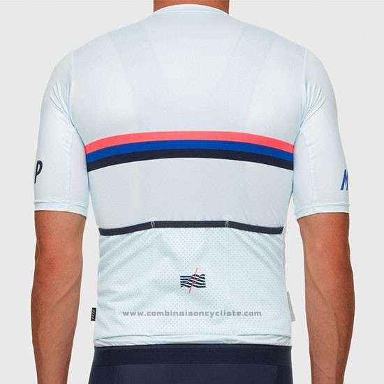 2019 Maillot Cyclisme Maap Nationals Blanc Manches Courtes et Cuissard