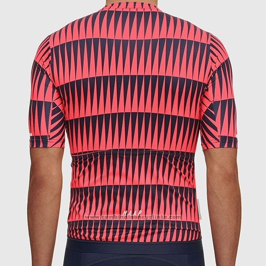 2019 Maillot Cyclisme Maap Rouge Noir Manches Courtes et Cuissard