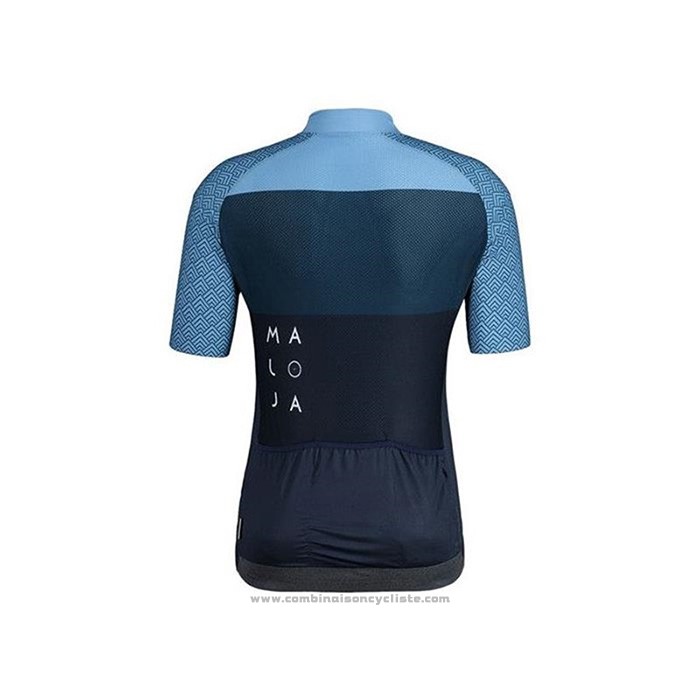 2020 Maillot Cyclisme Maloja Bleu Manches Courtes et Cuissard