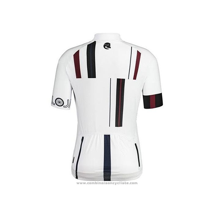 2020 Maillot Cyclisme Maloja Noir Blanc Manches Courtes et Cuissard