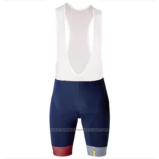 2018 Maillot Cyclisme Mavic Cosmic LTD Fonce Bleu Manches Courtes et Cuissard