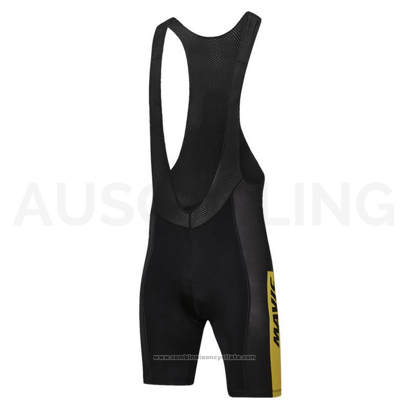 2018 Maillot Cyclisme Mavic Noir Manches Courtes et Cuissard