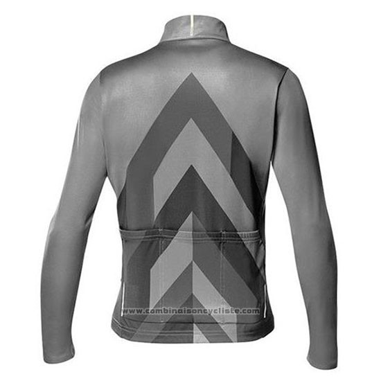2020 Maillot Cyclisme Mavic Gris Manches Longues et Cuissard