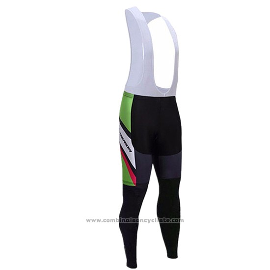 2017 Maillot Cyclisme Merida Rouge et Blanc Manches Longues et Cuissard