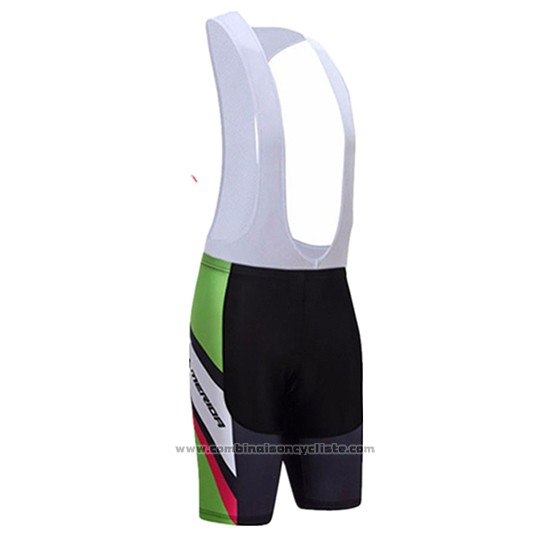 2017 Maillot Cyclisme Merida Rouge et Vert Manches Courtes et Cuissard