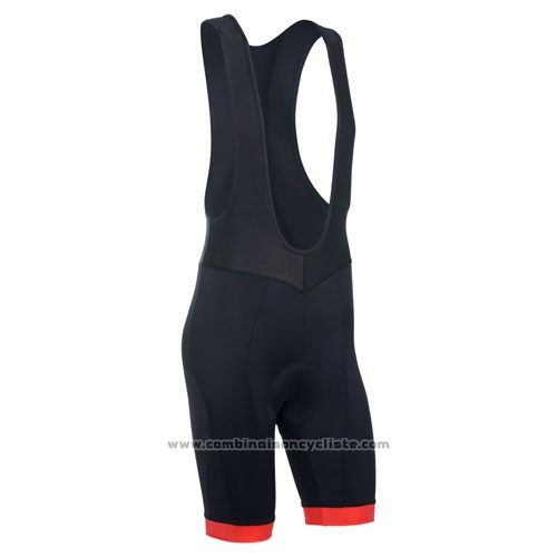2014 Maillot Cyclisme Monton Noir et Rouge Manches Courtes et Cuissard