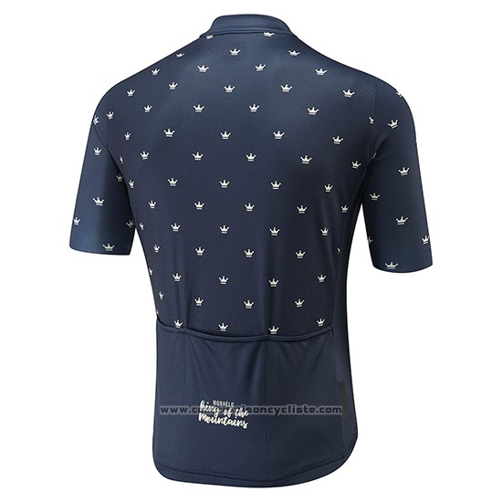 2018 Maillot Cyclisme Morvelo Fonce Bleu Manches Courtes et Cuissard
