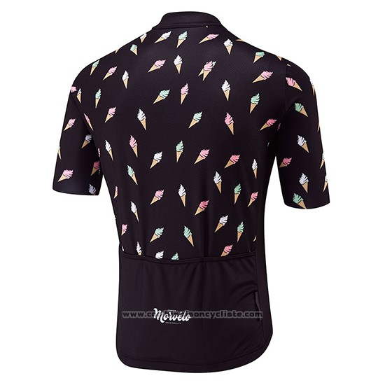 2018 Maillot Cyclisme Morvelo Noir Manches Courtes et Cuissard