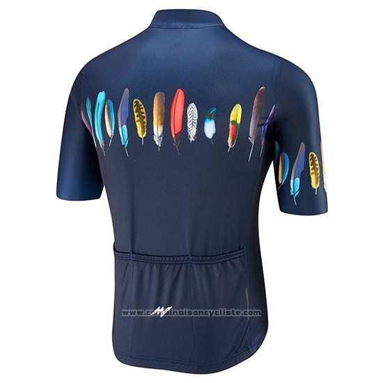 2019 Maillot Cyclisme Morvelo Fonce Bleu Manches Courtes et Cuissard