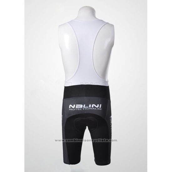 2010 Maillot Cyclisme Nalini Noir Manches Courtes et Cuissard