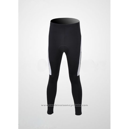 2010 Maillot Cyclisme Nalini Noir et Blanc Manches Longues et Cuissard