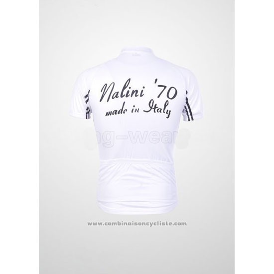 2011 Maillot Cyclisme Nalini Blanc Manches Courtes et Cuissard
