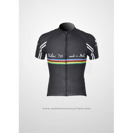 2011 Maillot Cyclisme Nalini Noir Manches Courtes et Cuissard