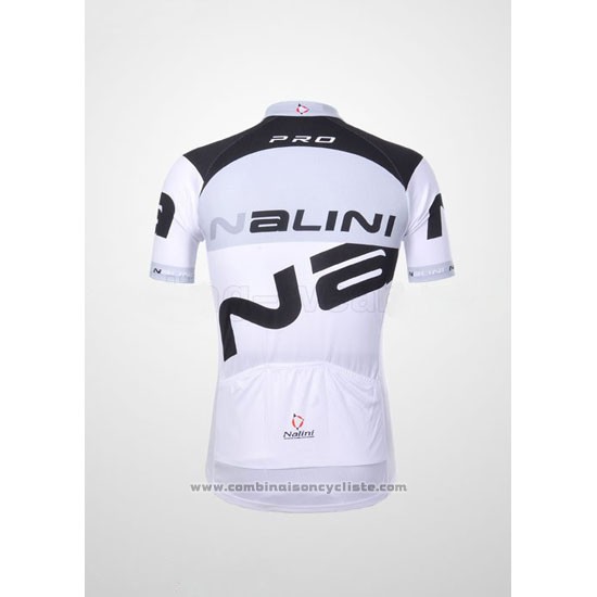 2012 Maillot Cyclisme Nalini Blanc Manches Courtes et Cuissard