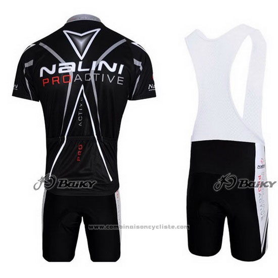 2012 Maillot Cyclisme Nalini Noir Manches Courtes et Cuissard