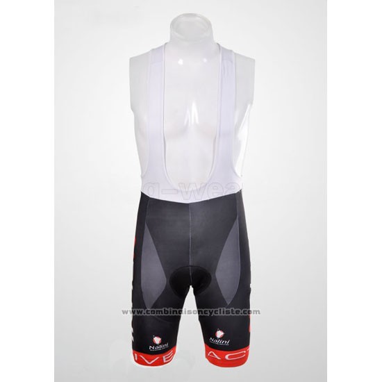 2012 Maillot Cyclisme Nalini Noir et Rouge Manches Courtes et Cuissard
