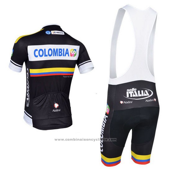 2013 Maillot Cyclisme Nalini Noir Manches Courtes et Cuissard