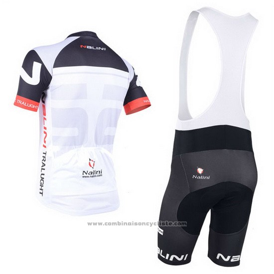 2013 Maillot Cyclisme Nalini Noir et Rouge Manches Courtes et Cuissard
