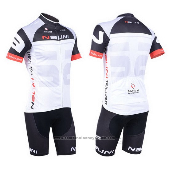 2013 Maillot Cyclisme Nalini Noir et Rouge Manches Courtes et Cuissard
