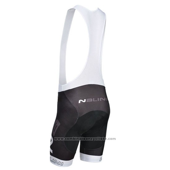 2014 Maillot Cyclisme Nalini Noir et Blanc Manches Courtes et Cuissard