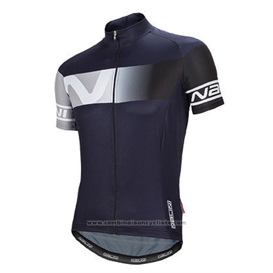 2016 Maillot Cyclisme Nalini Fonce Bleu Manches Courtes et Cuissard