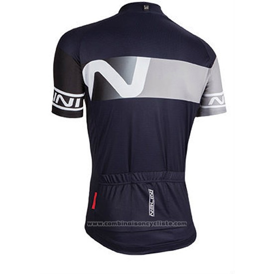 2016 Maillot Cyclisme Nalini Fonce Bleu Manches Courtes et Cuissard