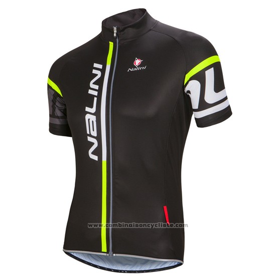 2016 Maillot Cyclisme Nalini Profond Noir Manches Courtes et Cuissard