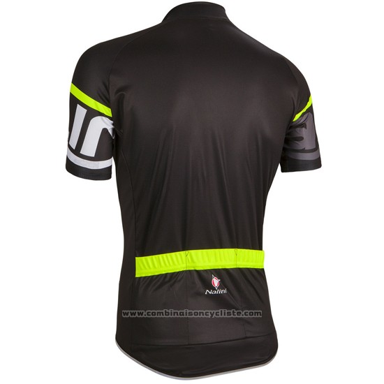 2016 Maillot Cyclisme Nalini Profond Noir Manches Courtes et Cuissard