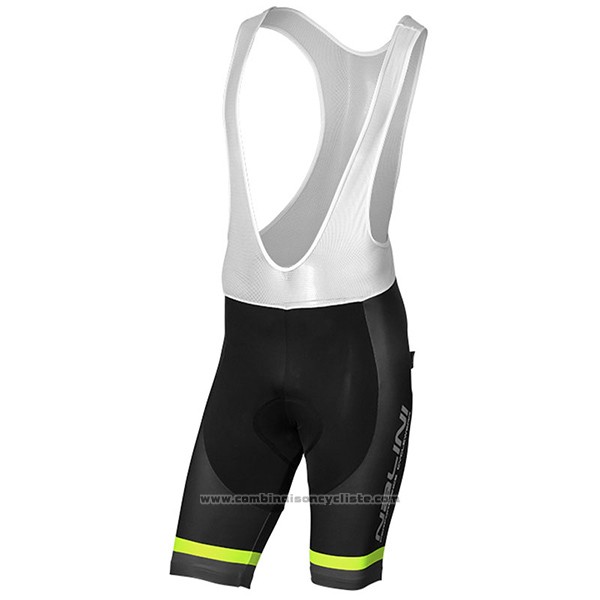 2017 Maillot Cyclisme Nalini Brivio Noir et Gris Manches Courtes et Cuissard