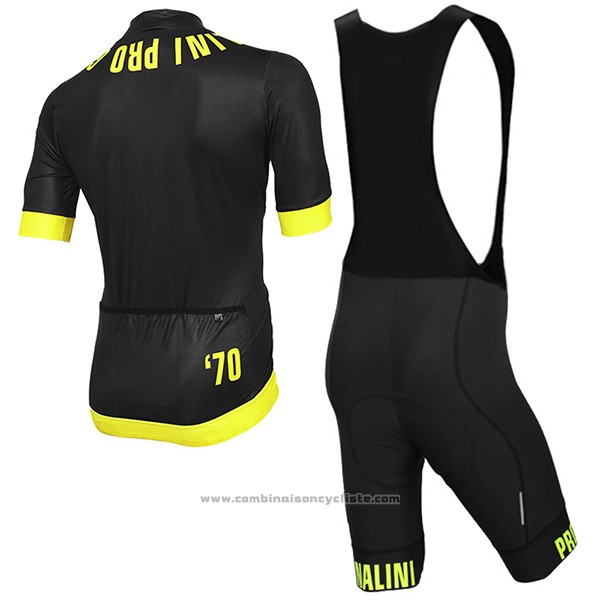 2017 Maillot Cyclisme Nalini Curva Mavone Noir Manches Courtes et Cuissard