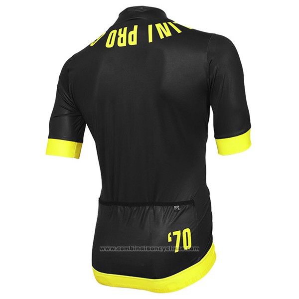 2017 Maillot Cyclisme Nalini Curva Mavone Noir Manches Courtes et Cuissard
