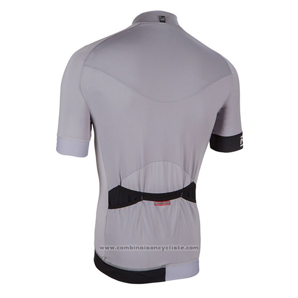 2017 Maillot Cyclisme Nalini Curva Slate Argent Manches Courtes et Cuissard
