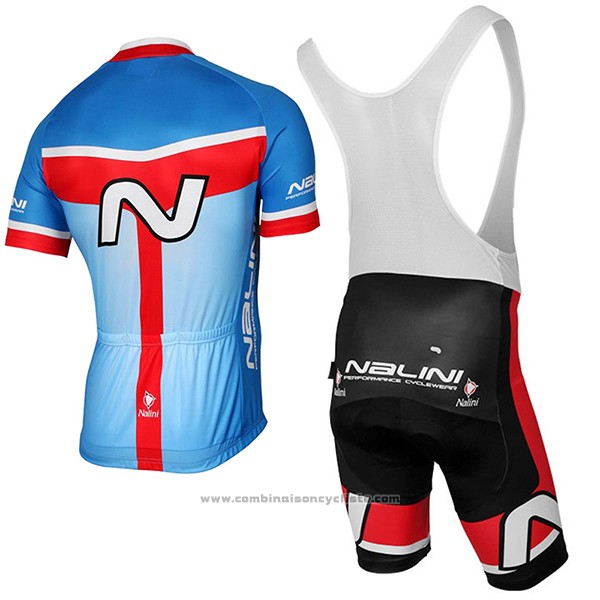 2017 Maillot Cyclisme Nalini Navision Azur Manches Courtes et Cuissard