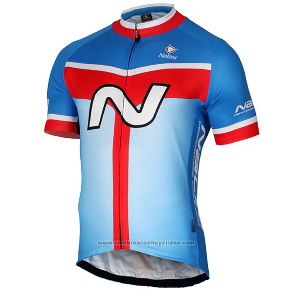 2017 Maillot Cyclisme Nalini Navision Azur Manches Courtes et Cuissard