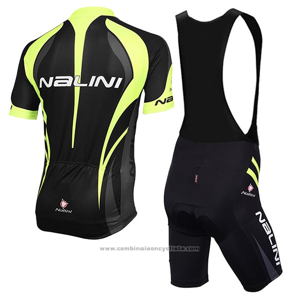 2017 Maillot Cyclisme Nalini Predazzo Noir Manches Courtes et Cuissard