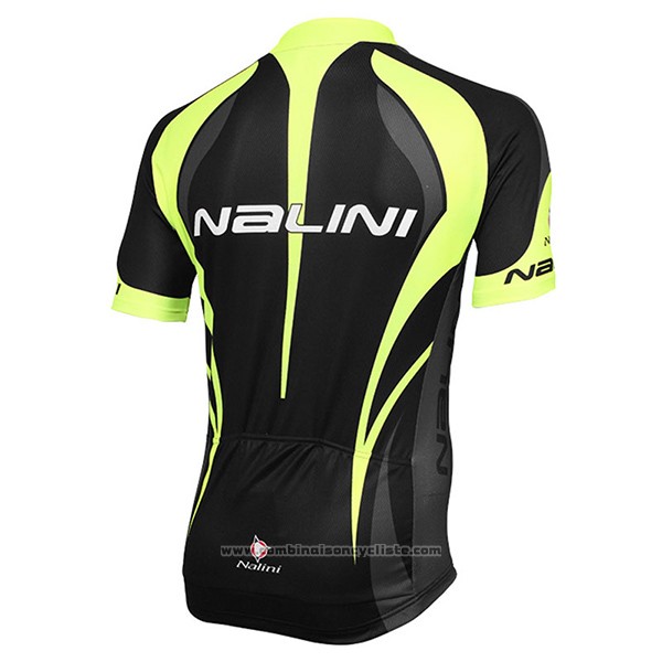 2017 Maillot Cyclisme Nalini Predazzo Noir Manches Courtes et Cuissard
