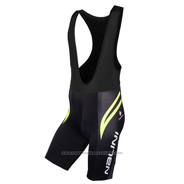 2017 Maillot Cyclisme Nalini Predazzo Noir Manches Courtes et Cuissard