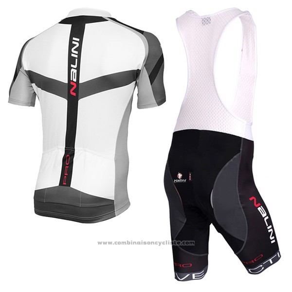 2017 Maillot Cyclisme Nalini Rigel Blanc Manches Courtes et Cuissard