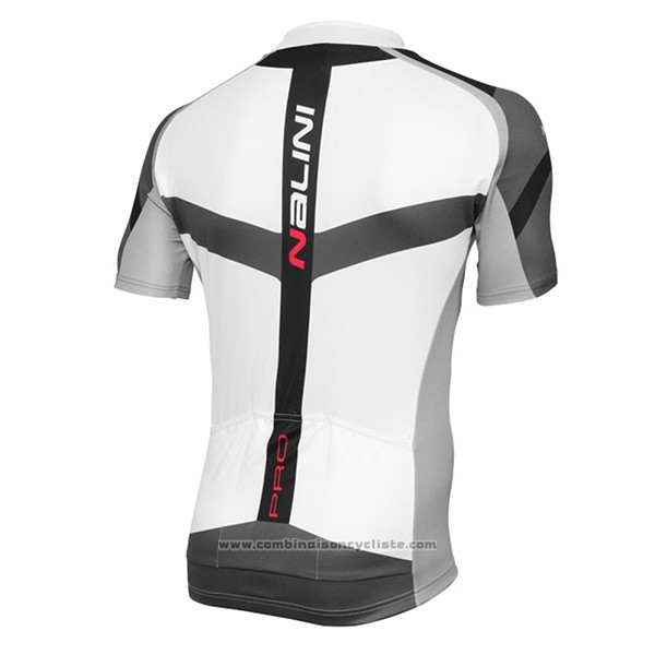 2017 Maillot Cyclisme Nalini Rigel Blanc Manches Courtes et Cuissard