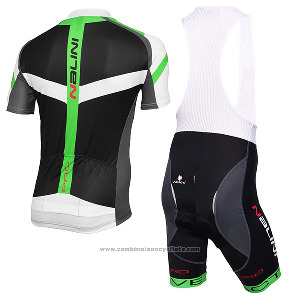 2017 Maillot Cyclisme Nalini Rigel Noir Manches Courtes et Cuissard
