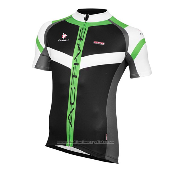 2017 Maillot Cyclisme Nalini Rigel Noir Manches Courtes et Cuissard