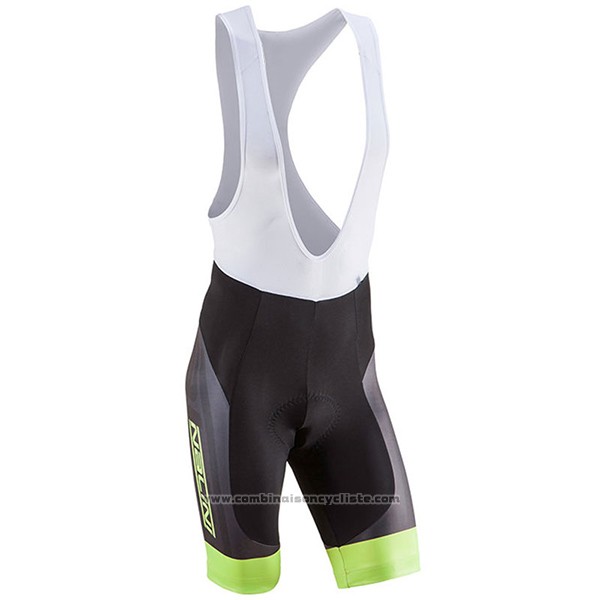 2017 Maillot Cyclisme Nalini Roma Noir et Vert Manches Courtes et Cuissard