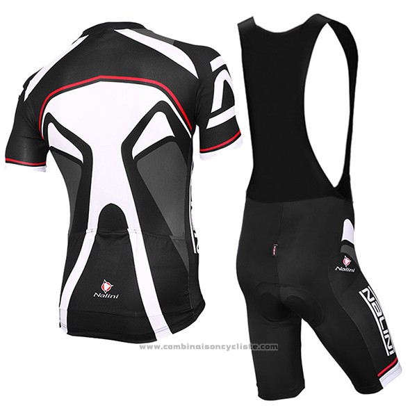 2017 Maillot Cyclisme Nalini Salorno Noir Manches Courtes et Cuissard