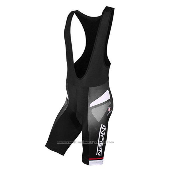 2017 Maillot Cyclisme Nalini Salorno Noir Manches Courtes et Cuissard