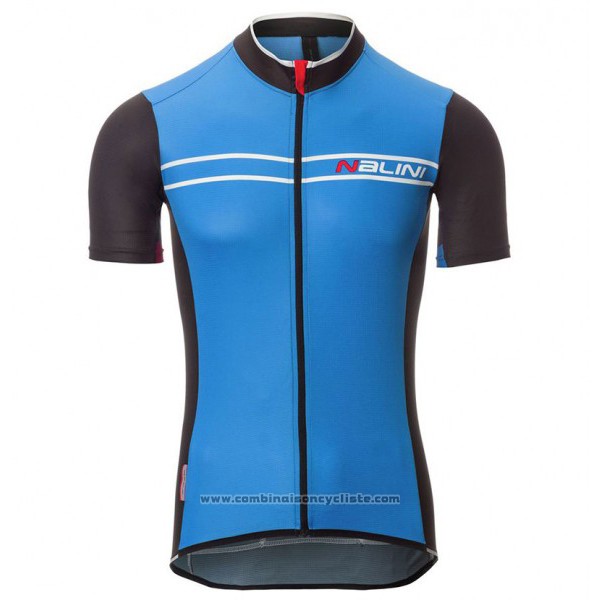 2017 Maillot Cyclisme Nalini Sinello Ti Bleu Manches Courtes et Cuissard