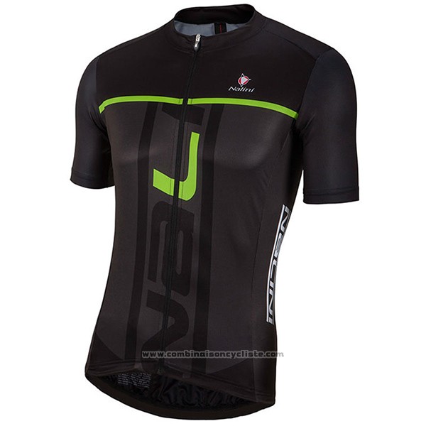 2017 Maillot Cyclisme Nalini Speed Noir Manches Courtes et Cuissard