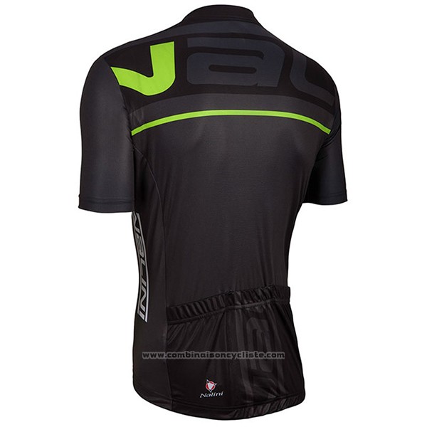 2017 Maillot Cyclisme Nalini Speed Noir Manches Courtes et Cuissard
