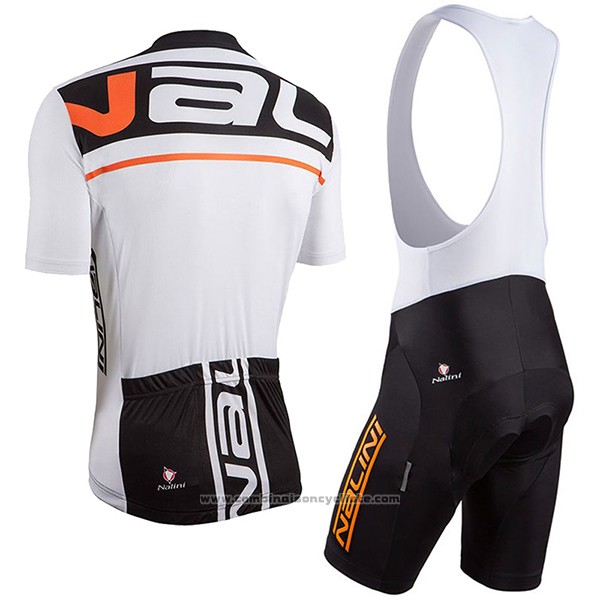 2017 Maillot Cyclisme Nalini Speed Noir et Blanc Manches Courtes et Cuissard